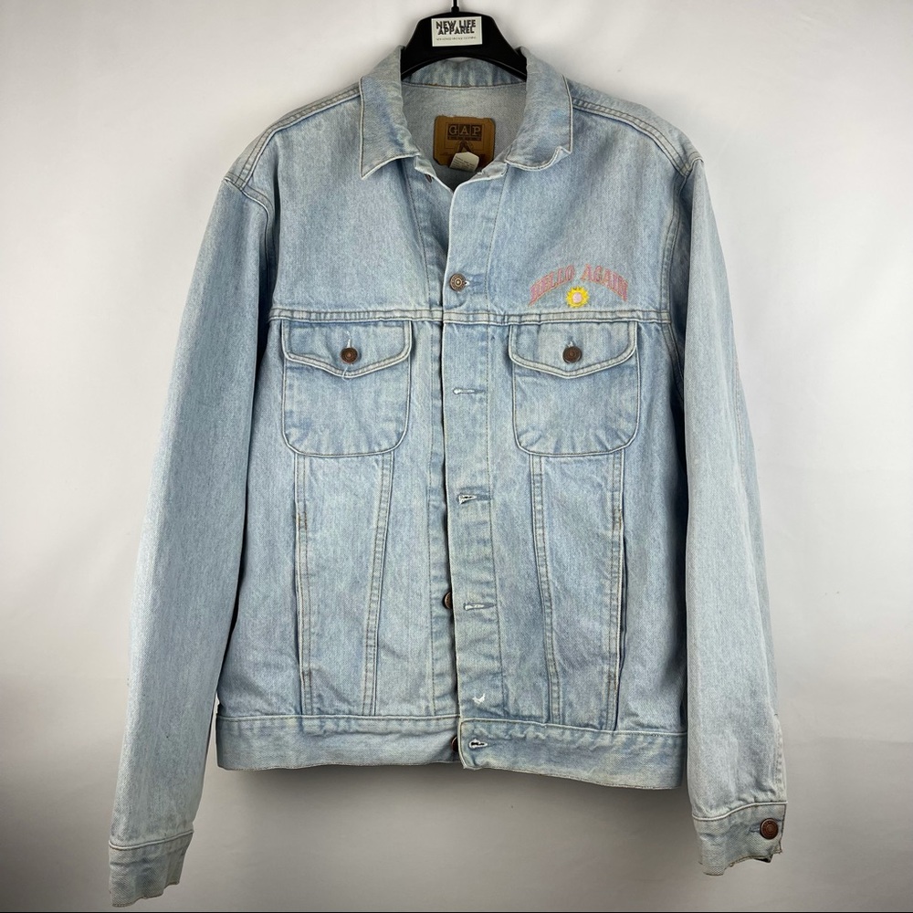 GAP Vintage Oversized Light Wash Denim Jacket